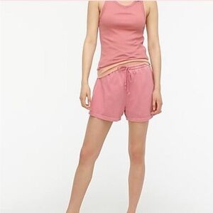 NWT J. Crew Magic Rinse Drawstring Casual Cotton Shorts - Size Small - Pink
